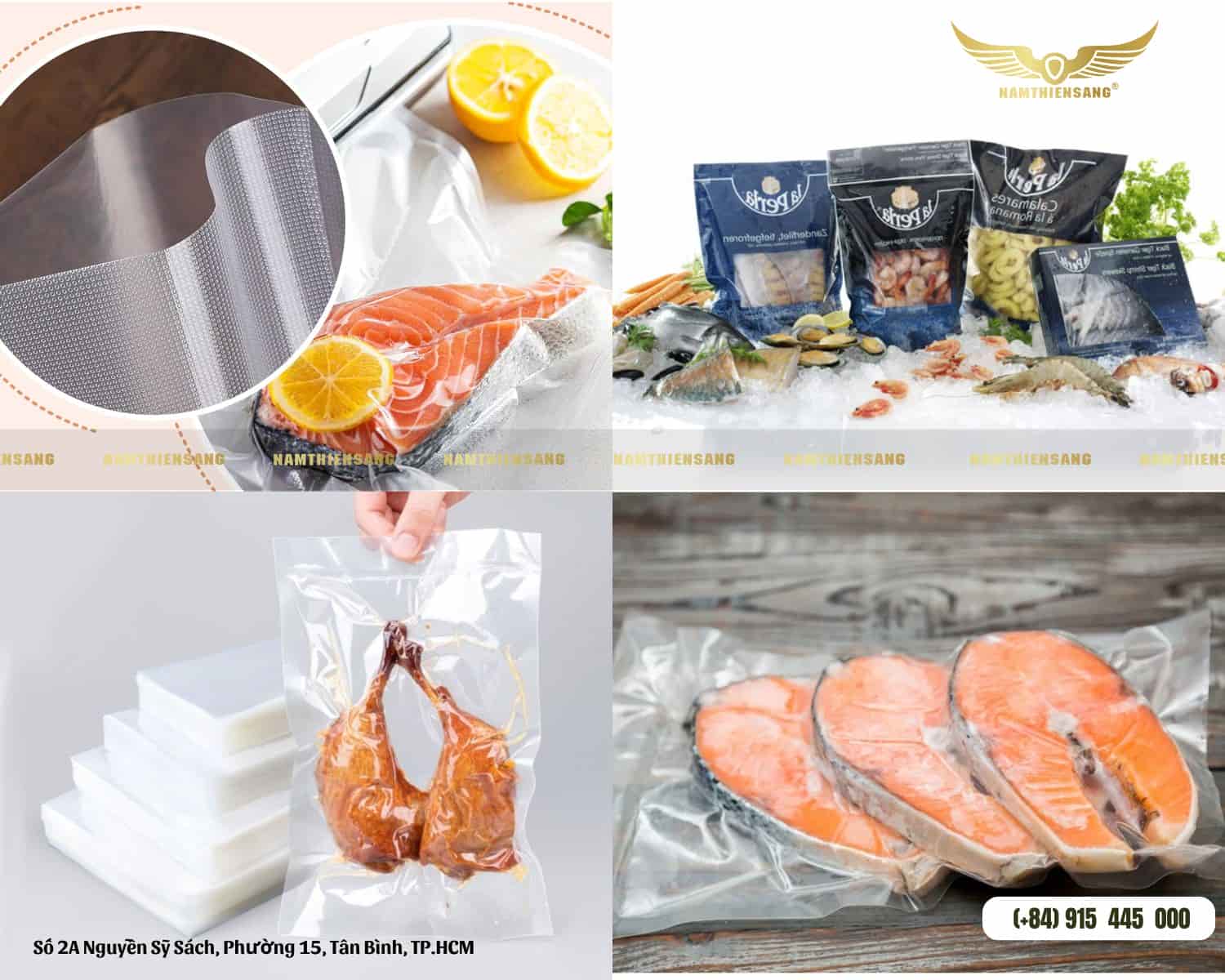 Túi hút chân thực phẩm đông lạnh